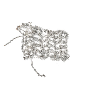 Multi-Tress Décolleté in Silver w/ Silver Ring Clasp